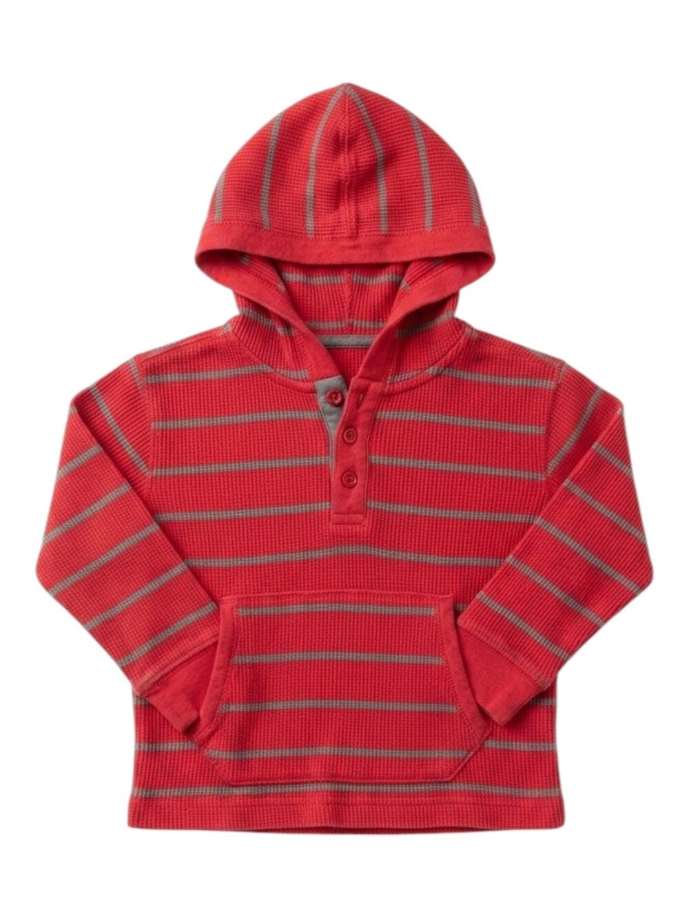 Hanna Andersson Kids Waffle Thermal Knit Cotton Long Sleeve Hooded Shirt Boys 4